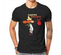 Slowpoke Rodriguez T Shirt Men 100% Cotton Novelty T-Shirt Round Neck Cartoon Speedy Gonzales Tee Shirt Short Sleeve Clothing Black