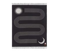 Slowtide Real Fun, Wow! Black Cotton Twill Blanket