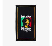 Slowtide x Bob Marley, One Love Beach Towel, 100% Cotton - Soft & Absorbent, Drawcord Loop for Quick Drying, Ideal for Beach, Pool, Lake & Travel - 34 x 62 Inches