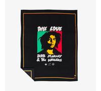 Slowtide x Bob Marley, One Love Oversized Plush Fleece Throw Blanket - Soft & Cozy, 55 x 70 in