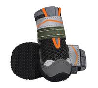 SlowTon Dog Boots for Injured Paws Waterproof, Non-Slip Paw Protector for Rainy Snowy Breathable for Hot Pavement, Puppy Shoes with Adjustable Reflective Strip Dual Washable for Small Medium Large Dog