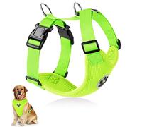 SlowTon Dog Car Vest Harness Multifunction Adjustable Double-Ring Breathable Mesh Fabric Harness for Cat Puppy Road Trip Daily Walks
