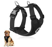 SlowTon Dog Car Vest Harness Multifunction Adjustable Double-Ring Breathable Mesh Fabric Harness for Cat Puppy Road Trip Daily Walks