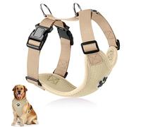SlowTon Dog Car Vest Harness Multifunction Adjustable Double-Ring Breathable Mesh Fabric Harness for Cat Puppy Road Trip Daily Walks