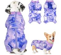 SlowTon Dog Surgery Recovery Suit, Cone E-Collar Alternative After Surgery with Zipper, Professional Pet Recovery Shirt, Preventing Licking Spay Suit for Female Male Dog