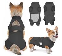 SlowTon Dog Surgery Recovery Suit - Medical Onesie with Open Back Design, Breathable Adjustable Post Surgery Bodysuit, Anti Licking and Protect Wound Cone Collar Alternative for Female & Male Dogs