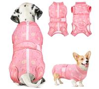 SlowTon Dog Surgery Recovery Suit, Professional Pet Recovery Shirt, Cone E-Collar Alternative After Surgery with Zipper, Preventing Licking Spay Suit for Female Male Dog