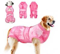 SlowTon Dogs Recovery Suit - Post Surgery Suit for Female & Male Dogs, Breathable Adjustable Medical Onesie with Open Back Design, Anti Licking Body Suit Cone Collar Alternative for Pet After Surgery