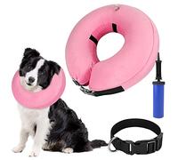 SlowTon Inflatable Dog Recovery Collars Cones, Soft Comfy Quick Release Donut Collar for After Surgery, Prevent Dogs from Touching Stitches Biting Licking Wound, Does Not Block Vision