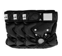 SlowTon Reusable Dog Nappies Female, 3 Pack No Leak Washable Dog Period Pants Super Absorbent Heat Pants Comfortable Sanitary Diapers Adjustable Buttons