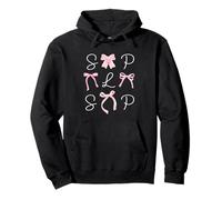SLP Coquette Bow Speech Therapist Language Pathologist Pink Pullover Hoodie