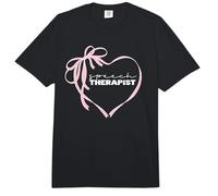 SLP Coquette Bow Speech Therapist Language Pathologist Red Comfort Colors Adult Heavyweight T-Shirt