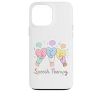 SLP Speech Therapy Cute Hearts Speech Bubbles Pediatric Case for iPhone 13 Pro Max