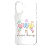 SLP Speech Therapy Cute Hearts Speech Bubbles Pediatric Case for iPhone 17