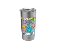 SLP Speech Therapy Funny I Speak Bubble Language Pathologist Stainless Steel Insulated Tumbler