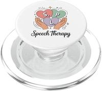 SLP Speech Therapy Hands Hearts Speech Language Pathologist PopSockets PopGrip for MagSafe