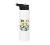 SLP Speech Therapy Speechie Speech Language Pathology Stainless Steel Insulated Water Bottle