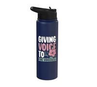 SLP Speech Therapy Speechie Speech Language Pathology Stainless Steel Insulated Water Bottle