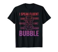 SLP Therapy Speech Language Pathologist Speak Fluent Bubble T-Shirt