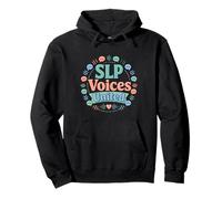 SLP Voices United Communication Support Design Pullover Hoodie