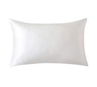 SLPBABY 100% Natural Pure Silk Pillowcase for Hair and Skin, Both Side 19 Momme Silk, Luxury Smooth Satin Pillowcase Cover with Hidden Zipper (Standard, Ivory)