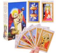 SLPERJE 78 Pieces Cat Card Deck,Cat Tarot,Unique Game of Astrological Card,Divination Tool for Lover,Universal Astrological Deck Future Divination
