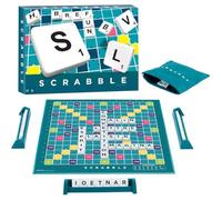 SLPERJE Spelling Games, Extra Board with Clear, Print Text and Letter Tiles | Classic Board Game DIY Letter Tiles Word Games Alphabets Learning Educational Montessori Puzzle Gift for Preschool Kids