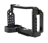 SLR Camera Full Cage, Aluminum Alloy Video Cage with Cold Shoe, Support Horizontal Vertical Shooting, Film Movie Making Cage for Sony A6600