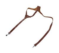 SLR Camera Strap, Stylish Hands Free Safe Scratch Proof Leather Quick Release Buckle Camera Shoulder Strap Widened for Mountaineering (Right Shoulder Strap)