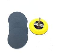 SLRMKK 10ps 75-80mm Sander Disc Sanding Disk Grit 3000-7000 for Choose Paper with 1pc 3 inch Abrasive Polish Pad Plate for Electric Grinder