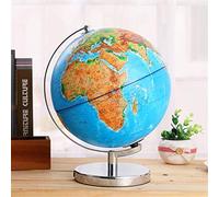 SLRMKK Illuminated Geographic World Globe for Kids,3D Three-Dimensional Relief Desk Decorative Globe with Stand Interactive Earth Globe for Adults