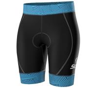 SLS3 Tri Shorts for Women - Triathlon Shorts Womens - Super Comfy with Soft Chamois FX - Slim Athletic Fit (Lucy Blue, X-Large)
