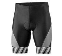 SLS3 Triathlon Shorts for Men - Tri-Shorts Mens - Men`s Tri Short FX Z - 1 Pocket Short- Great Durability and Fit - Designed by Athletes (Black/Gray Stripes, Medium)
