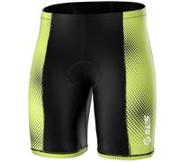 SLS3 Triathlon Shorts Men - Tri Short Mens - Men's Triathlon Shorts - Tri Shorts Black - 2 Pockets FRT (Key Lime & Black, X-Large)