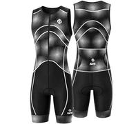 SLS3 Triathlon Suits Mens - Pro Sleeveless Trisuit Men for Peak Performance | Pro-Grade Tri Suit Men with Quick-Dry Compression, Ergonomic Low-Profile Bike Pad, Large Back Pocket & Max Arm Mobility