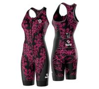 SLS3 Triathlon Suits Women - Premium Pro Womens Tri Suit Sleeveless - Breathable Quick-Dry Trisuit with Slim Athletic Fit, No Shelf Bra, Anti-Friction Seams (Elektra, L)