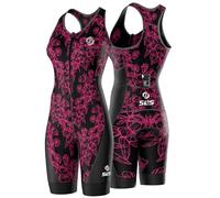 SLS3 Triathlon Suits Women - Premium Pro Womens Tri Suit Sleeveless - Breathable Quick-Dry Trisuit with Slim Athletic Fit, No Shelf Bra, Anti-Friction Seams (Elektra, XS)