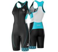 SLS3 Triathlon Suits Women - Premium Pro Womens Tri Suit Sleeveless - Breathable Quick-Dry Trisuit with Slim Athletic Fit, No Shelf Bra, Anti-Friction Seams (Sky Blue, L)