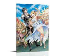 SLSCSXYP Cautious Hero Great Hot-Blooded Anime Canvas Poster Wall Art Decorative Painting Bedroom Painting Posters 20x30inch(50x75cm) Frame-style