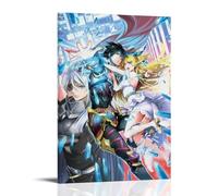 SLSCSXYP Cautious Hero Great Hot-Blooded Anime Canvas Poster Wall Art Decorative Painting Bedroom Painting Posters 08x12inch(20x30cm) Frame-style