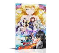 SLSCSXYP Cautious Hero Great Hot-Blooded Anime Canvas Poster Wall Art Decorative Painting Bedroom Painting Posters 16x24inch(40x60cm) Frame-style