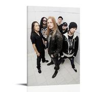 SLSCSXYP DragonForce Great Singers Music Legend Canvas Poster Wall Art Decorative Painting Bedroom Painting Posters 16x24inch(40x60cm) Frame-style