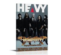 SLSCSXYP DragonForce Great Singers Music Legend Canvas Poster Wall Art Decorative Painting Bedroom Painting Posters 12x18inch(30x45cm) Frame-style