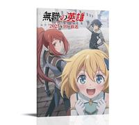 SLSCSXYP Hero Without A Class Who Even Needs Skills! Great Hot-Blooded Anime Canvas Poster Wall Art Decorative Painting Bedroom Painting Posters 08x12inch(20x30cm) Frame-style