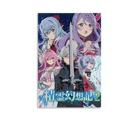 SLSCSXYP Seirei Gensouki Spirit Chronicles Great Hot-Blooded Anime Canvas Poster Wall Art Decorative Painting Bedroom Painting Posters 20x30inch(50x75cm) Unframe-style