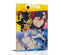SLSCSXYP SK8 The Infinity Great Hot-Blooded Anime Canvas Poster Wall Art Decorative Painting Bedroom Painting Posters 16x24inch(40x60cm) Frame-style