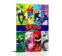 SLSCSXYP SK8 The Infinity Great Hot-Blooded Anime Canvas Poster Wall Art Decorative Painting Bedroom Painting Posters 16x24inch(40x60cm) Frame-style