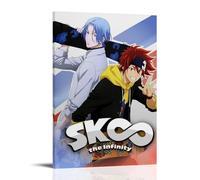 SLSCSXYP SK8 The Infinity Great Hot-Blooded Anime Canvas Poster Wall Art Decorative Painting Bedroom Painting Posters 16x24inch(40x60cm) Frame-style