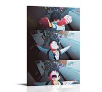 SLSCSXYP Zom 100 Bucket List of The Dead Great Hot-Blooded Anime Canvas Poster Wall Art Decorative Painting Bedroom Painting Posters 08x12inch(20x30cm) Frame-style
