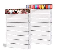 SLShePack 20Pack 12x2 1/4"x2 Inches Clear Chocolate Covered Strawberries Boxes for 6 Macaron boxes for 12 Truffle Boxes Cocoa Bombs Boxes Cookies boxes